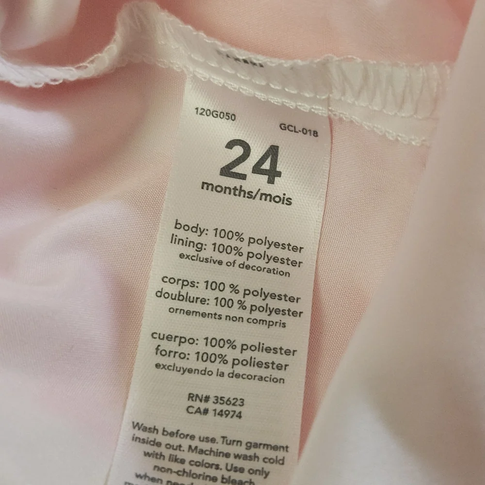 Carter's Peach Floral Twirly Dress, Size 24mons, EUC